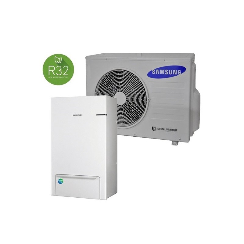 Siltumsūknis 4.0kW EHS, Split, R32, Iekštelpu sienas tipa bloks, AE090RNYDEG/EU + AE040RXEDEG/EU + MWR-WW10N