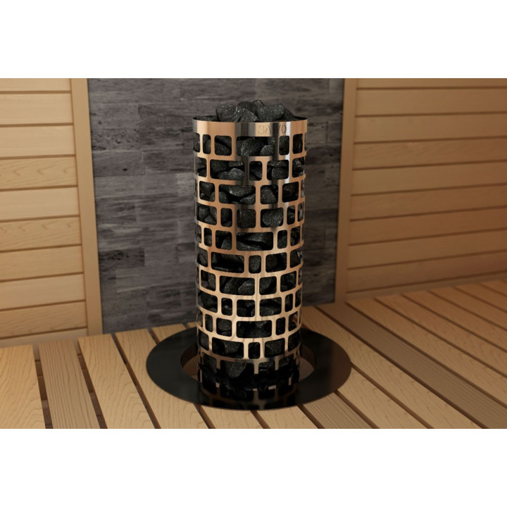 Poêle de sauna électrique Sawo ARIES ROUND Ni2 5 - 8 m3, 6 kW