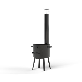 Fertigofen mit Rauchabzug „Bull 12 ECO+“ für Kessel