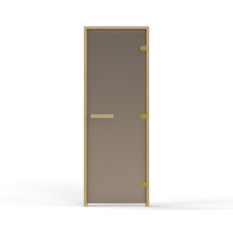Badstudør 1800x700, 6mm, 2 hengsler bronse