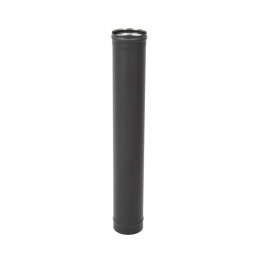 Komin jednościenny L1000 304-0.8 D130, Czarny