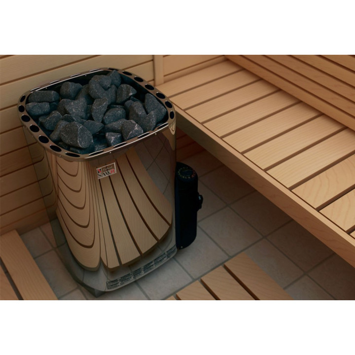Elektriskā pirts krāsns Sawo Savonia 9KW (vadība, ieskaitot taimeri un termostatu)