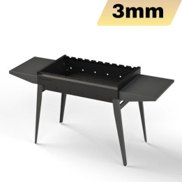 Sammenleggbar grill Classic 600 med 2 hyller (3 mm)